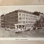 Budapest Hotel Continental szálló szálloda villamos szekér autó grafikus reklám lap Pallas KÉPESLAP fotó