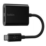 Belkin Connect USB-C Audio + Charge Adapter Black F7U081btBLK Kiegészítő, Kellék Speciális átalakító fotó