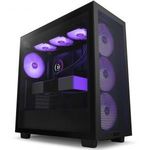 NZXT H7 Flow RGB Tempered Glass Matte Black CM-H71FB-R1 Alkatrész Ház fotó