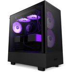 NZXT H5 Flow RGB Tempered Glass Black CC-H51FB-R1 Alkatrész Ház fotó