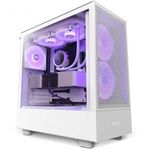 NZXT H5 Flow RGB Tempered Glass White CC-H51FW-R1 Alkatrész Ház fotó