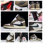 NIKE AIR JORDAN 1 RETRO HIGH OG TRAVIS SCOTT CACTUS JACK Férfi Cipő Utcai Sportcipő Edzőcipő Sneaker fotó