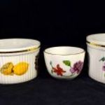 4 FÉLE MÉRETTEL MAGAS FALÚ ROYAL WORCESTER " MÉLY " PORCELÁN KÍNÁLÓ X fotó