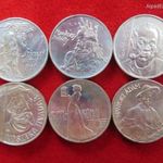 FESTŐK SOR 6X200 FORINT BP. 1976-77 Ag: 168g BU, nagyon enyhe oxidfolt fotó