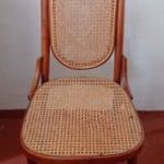 Klasszikus íves nádazott fa thonet szék garnitúra 6 db fotó