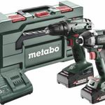 Metabo BS+SSD200LTBL 685193000 Akkus fúrócsavarozó, Akkus ütvecsavarozó 18 V 2 Ah Lítiumion akkuv... fotó