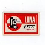 1968 Vastömegcikk Értékesítő Vállalat LUNA Press Kávéfőző kártyanaptár fotó