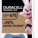 ZA 675 Hallókészülék elem Cink-levegő 1.45 V 630 mAh Duracell 675AC 6 db fotó