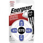 ZA675 hallókészülék elem, cink-levegő, 1, 4V, 635 mAh, 4 db, Energizer ZA675, PR44 (E001082204) fotó