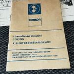 SIMSON S 51 N-H ÜZEMELTETÉSI -KEZELÉSI 1978 + MŰSZAKI LAP HIBÁTLAN GYŰJTŐI ÁLLAPOT!! fotó