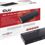 club3D CSV-1380 4 port HDMI elosztó 4096 x 2160 pixel Fekete fotó