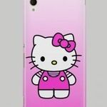 Hello Kitty mintás Sony Xperia M4 Aqua tok hátlap fotó