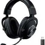 Logitech Gaming PRO X Gamer On Ear headset Rádiójel vezérlésű 7.1 Surround Fekete Hangerő szabály... fotó