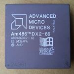 Retró AMD Am486 DX2-66 processzor kerámia aranyhasú tesztelt, működik szép állapot fotó