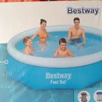 Új ! Bontatlan BESTWAY FAST SET 305x76 cm.-es családi medence szett vízforgatóval eladó fotó