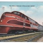 USA vasúti szerelvény - The Peoria-Chicago Streamlined Rocket, 1957 fotó