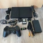 Sony PlayStation 2 SLIM OKOS Softmod FMCB konzol csomag játékokkal ( PS2 ) (használt, 1 hónap gari!) fotó