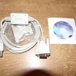 USB - Serial átalakító kábel + CD, új fotó