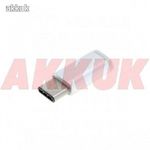 OTB ADAPTER átalakító MICRO USB 2.0-ról MICRO USB-C-re típ. aljzat ezüstmetál fémház fotó