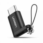 Ugren micro USB to USB Type C átalakító adapter zsinórral - Szürke/Fekete (50551) fotó