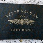 ART DECO BESZKÁR -BÁL TÁNCREND 1929 JANUÁR 19 ( A B.K.V. ELŐDJE VOLT ) fotó