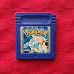 Pokemon Blaue Edition (Nintendo Game Boy) color advance gameboy NOE Német nyelvű blue blau fotó