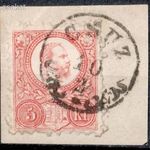 1871 réznyomat CSUZ bélyegzés Komárom Felvidék Slovakia Croatia Gudlin E2.8 / 150p (d34) fotó