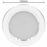 LED beépíthető lámpa fehér 18W/230V MF fotó