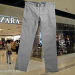 Zara Man- világos drapp rugalmas chino vászon nadrág L Újszerű fotó