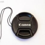 Új Canon feliratos első védő sapka - objektívsapka / 55 mm fotó