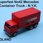 Matchbox Superfast. No 42 Mercedes Container Truck - N.Y.K. fotó