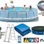 Vízforgatós medence szett, fémvázas 457x122 cm INTEX PRISM FRAME POOL 26726 fotó