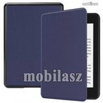 Notesz tok / flip tok - SÖTÉTKÉK - oldalra nyíló, mikroszálas belsővel - Amazon Kindle Paperwhite... fotó