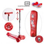 Háromkerekű roller LED kerekekkel BUMI RED fotó