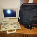 Kuriózum! Működik! SHARP PC 4600 retró vintage hordozható laptop számítógép fotó