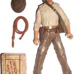 10cmes Indiana Jones figura - Indy figura levehető kalappal, ostorral és egy zsákbamacska ereklyével fotó