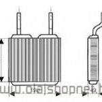 Opel Corsa B Fűtőradiátor (alumínium) fotó
