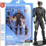 18cm-es Star Trek figura - Borg Drone TNG figura extra-mozgatható végtagokkal, talapzattal, cserélh fotó