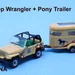 Matchbox Superfast. Jeep Wrangler+ Pony Trailer. fotó