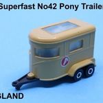 Matchbox Superfast. No 42 Pony Trailer. fotó