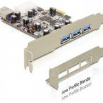 DeLock PCI Express Card 3 x external + 1 x internal USB 3.0 Type-A female 89281 Alkatrész Bővítő... fotó