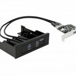 Delock 61893 2+2 port USB 3.0 kontroller kártya fotó