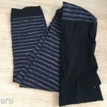 Fekete lila szürke csíkos lányka lábfej nélküli nylon harisnyanadrág leggings 1-2 méret fotó