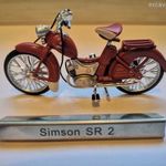 Simson SR 2 DDR (Atlas 7168115)1: 24 Die Cast modell fotó