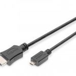 Digitus 4K HDMI High-Speed Connecting Cable Type D to Type A 2m Black DB-330109-020-S Kiegészítő, ... fotó