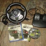 Playstation 2 - Ps2 - Kormány pedál + Need for Prostreet játék fotó