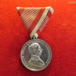 FERENC JÓZSEF VITÉZSÉGI EZÜSTÉREM I.osztály (TAUTENHAYN !) BRONZ BEÜTŐVEL ! nsz+ fotó