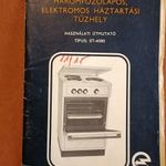 Háromfőzőlapos, elektromos háztartási tűzhely használati útmutató fotó