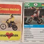 CROSS MOTOR SZUPERJÁTÉK - RETRO KÁRTYAJÁTÉK, TELJES !!! fotó