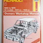 Renault 6 benzines javítási könyv (1968-1979) Haynes fotó